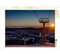 CALVENDO Puzzle Sonnenaufgang mit Blick auf Oberwiesenthal 1000 Teile Puzzle que