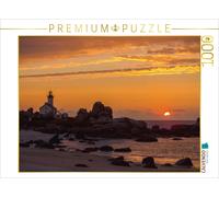 CALVENDO Puzzle Sonnenuntergang in Brignogan-Plage 1000 Teile Puzzle quer | 1000