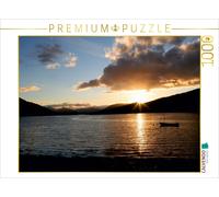 CALVENDO Puzzle Sonnenuntergang Loch Leven 1000 Teile Puzzle quer | 1000 Teile L