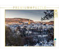 CALVENDO Puzzle Sonnenuntergang mit Blick auf Annaberg-Buchholz 1000 Teile Puzzl