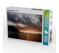CALVENDO Puzzle Sonnuntergang in Norwegen 1000 Teile Puzzle quer 1000 Pieces 64 x 48 cm from Borg Enders