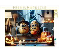 CALVENDO Puzzle Spooky fun on the couch: potatoes celebrate Halloween | 1000 pie