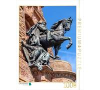 CALVENDO Puzzle Statue équestre de l'empereur Hohenzollernkaiser Guillaume I | 1000 pièces de Ponte 48 x 64 cm Puzzle Photo pour des Heures heureuses
