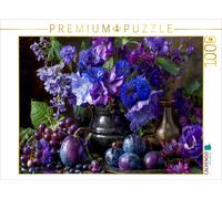 CALVENDO Puzzle Still life with mallows, plums and red grapes | 1000 pieces, fin