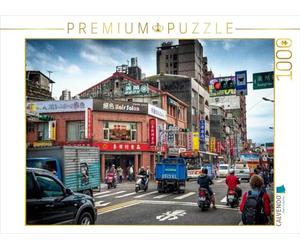 CALVENDO Puzzle Straßenszene in Taipeh 1000 Teile Puzzle quer 1000 Pieces 64 x 48 cm from Dieter Gödecke