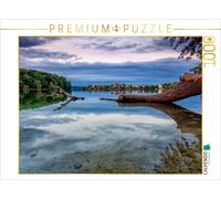 CALVENDO Puzzle Straussee mit Blick auf Strausberg 1000 Teile Puzzle quer | 1000