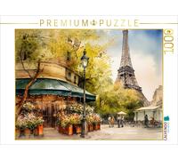 CALVENDO Puzzle Street scene with Eiffel Tower | 1000 pieces, finished size 25.2