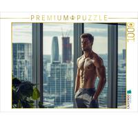 CALVENDO Puzzle Successful, sporty businessman - Young man with six-pack in pent