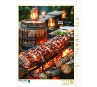 Puzzle · Cochon de Lait rôti à la Broche | 1000 pièces · Format assemblé 64 × 48 cm · CALVENDO Puzzle