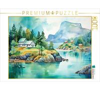 CALVENDO Puzzle Summer by the lake | 1000 pieces, finished size 25.2 × 18.9 in (