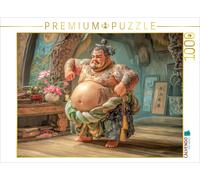 CALVENDO Puzzle Sumoringer The Caricature | 1000 pieces, finished size 25.2 × 18