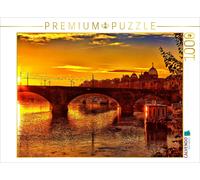 CALVENDO Puzzle Lever de Soleil sur l'Elbe à Dresde 1000 Pieces 64 x 48 cm from Dirk Meutzner