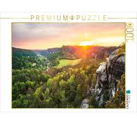 CALVENDO Puzzle Sunset at Gamrig, Saxon Switzerland | 1000 pieces, finished size
