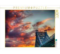 CALVENDO Puzzle Sunset in Dresden at the Loschwitz Bridge | 1000 pieces, finishe