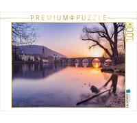 CALVENDO Puzzle Sunset near Heidelberg | 1000 pieces, finished size 25.2 × 18.9