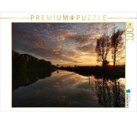 CALVENDO Puzzle Sunset near Thierhaupten, Bavaria | 1000 pieces, finished size 2