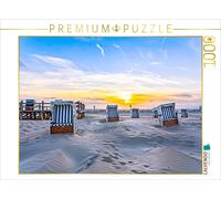 CALVENDO Puzzle Sunset on the beach | 1000 pieces, finished size 25.2 × 18.9 in