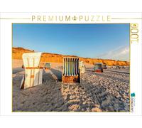 CALVENDO Puzzle Sunset on the Red Cliff on Sylt | 1000 pieces, finished size 25.