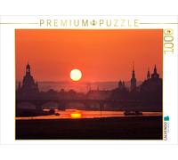 CALVENDO Puzzle Coucher de Soleil sur la Vieille Ville de Dresde 1000 Pieces 64 x 48 cm from Stefan Becker