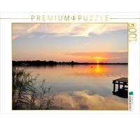CALVENDO Puzzle Sunset with clouds reflected on Lake Zwischenahn | 1000 pieces,