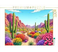 CALVENDO Puzzle Super Bloom dans Le désert de Californie | 1000 pièces Taille de la Pose 64 x 48 cm Puzzle Photo pour des Heures heureuses