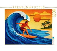 CALVENDO Puzzle Surf the wave | 1000 pieces, finished size 25.2 × 18.9 in (64 ×
