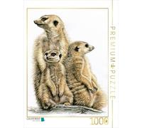 CALVENDO Puzzle Suricate en Garde 1000 Pieces 48 x 64 cm from Nicole Zeug