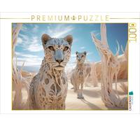 Puzzle · Le surréalisme à la Rencontre du désert | Un paradis pour les léopards · 1000 pièces · Format assemblé 64 × 48 cm · CALVENDO Puzzle