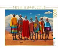 CALVENDO Puzzle Surrealismus trifft Massai-Kultur | 1000 Teile Lege-Größe 64 × 4