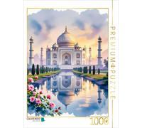 CALVENDO Puzzle Taj Mahal - Radiant declaration of love | 1000 pieces, finished