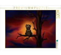 CALVENDO Puzzle Teddy Bear at Night | 1000 pieces, finished size 25.2 × 18.9 in