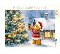 CALVENDO Puzzle Teddy décore Le Sapin de Noël | 1000 pièces de Taille de Ponte 64 x 48 cm Puzzle Photo pour des Heures heureuses