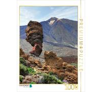CALVENDO Puzzle Teide Vulkan und Felsengruppe Roques de Gracía | 1000 Teile Lege