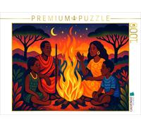 CALVENDO Puzzle Tell me about Africa - under the stars, between hearts | 1000 pi