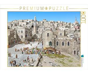 CALVENDO Puzzle Terre Sainte - Bethléem - Place du marché vers 1900 | Taille de la Pose cm Puzzle Photo pour des Heures heureuses