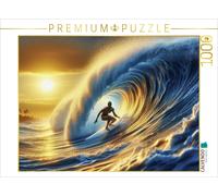 CALVENDO Puzzle The biggest obstacle in big wave surfing is not the sea, but fea