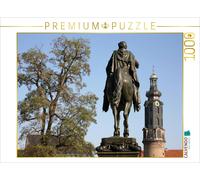 CALVENDO Puzzle The Carl August Monument and the Castle Tower in Weimar | 1000 p