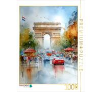 CALVENDO Puzzle The Champs-Élysées with a view of the Arc de Triomphe | 1000 pie