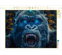 CALVENDO Puzzle The courageous gorilla | 1000 pieces, finished size 25.2 × 18.9