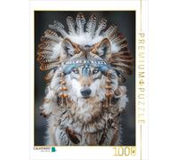 CALVENDO Puzzle The cunning wolf | 1000 pieces, finished size 25.2 × 18.9 in (64