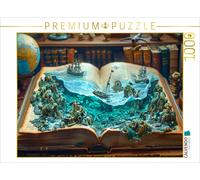CALVENDO Puzzle The deep ocean in books | 1000 pieces, finished size 25.2 × 18.9