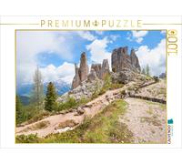 Puzzle · Les Cinq Tours - Cinque Torri | Paysage alpin dans les Dolomites du Tyrol du Sud · 1000 pièces · Format assemblé 64 × 48 cm · CALVENDO Puzzle