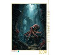 CALVENDO Puzzle The Hidden Creature - Octopus in the Ruins of Aetherion | 1000 p