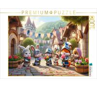 CALVENDO Puzzle The little knights' spring festival: colorful delights | 1000 pi