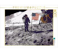 CALVENDO Puzzle The Moon Landing in Comic Book Style | 1000 pieces, finished siz