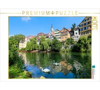 CALVENDO Puzzle The Neckar waterfront in Tübingen, featuring the Hölderlin Tower