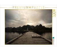 CALVENDO Puzzle The pier in the evening light | 1000 pieces, finished size 25.2