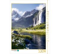 CALVENDO Puzzle The waterfalls of Nidavellir | 1000 pieces, finished size 25.2 ×