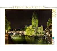 CALVENDO Puzzle The weeping willow between Henkersteg and Maxbrücke | 1000 piece