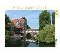 CALVENDO Puzzle Weinstadel und Henkerbrücke an der Pegnitz 1000 Teile Puzzle quer 1000 Pieces 64 x 48 cm from Björn Birkhahn